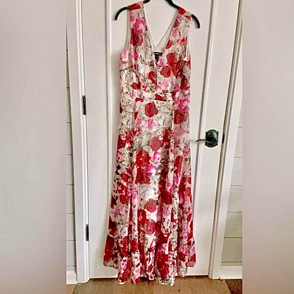 INC International Concepts Floral Bouquet Maxi Dress NWT